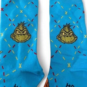 Blue McDonald's Grinch Novelty Socks These Socks Stink One Size